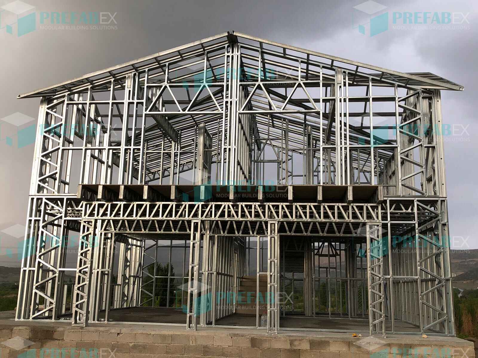 Two-story barndominium kit in Colorado